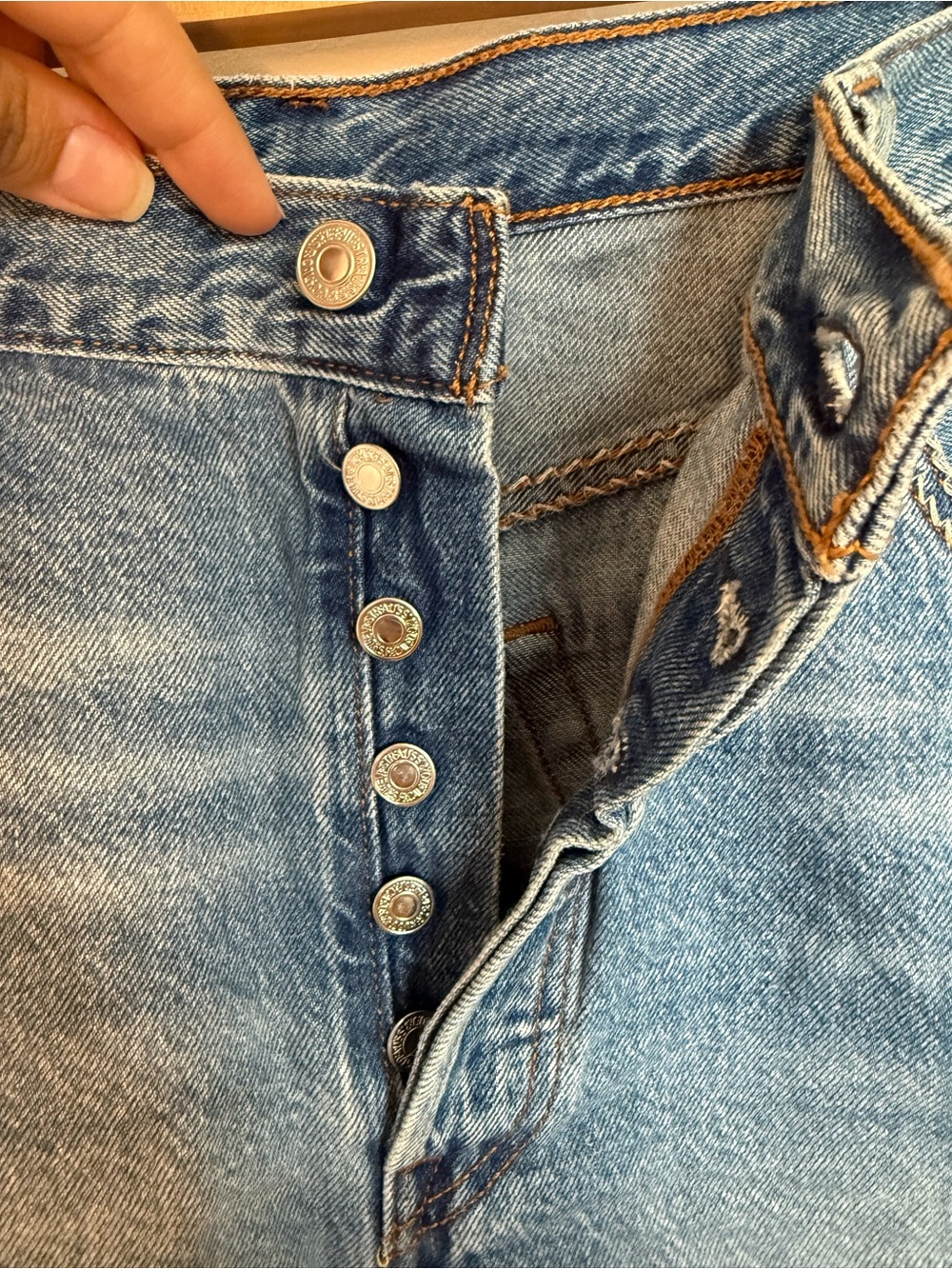 Levi's Womens 501 Original Shorts Denim Shorts - Size 34 - Picture 7 of 12
